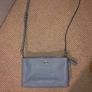 BLUE COACH CROSSBODY LEATHER PURSE (new)
